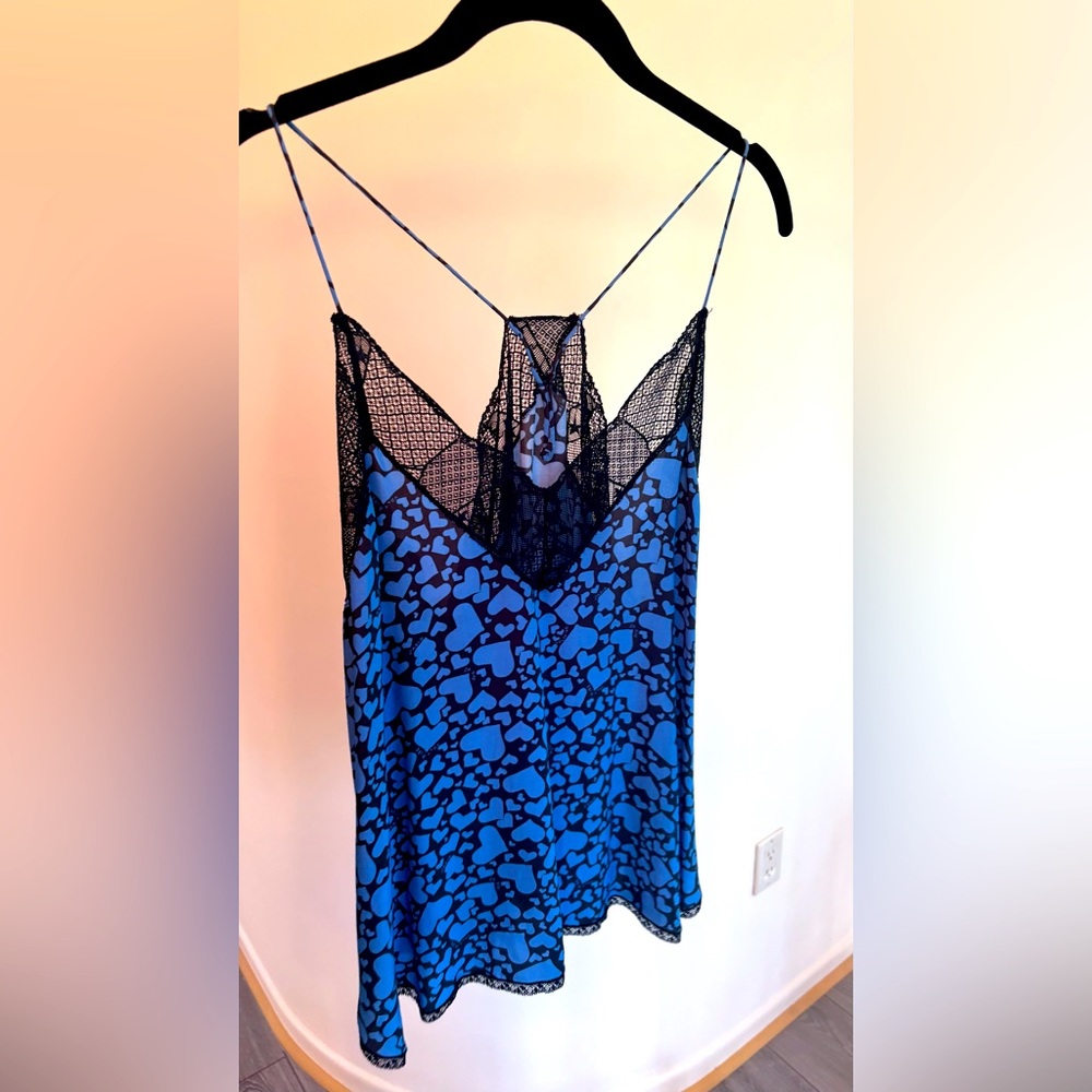 Zadig & Voltaire Blue and Black Camisole